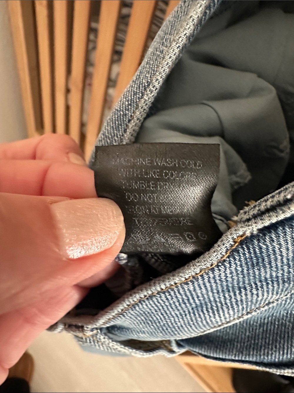 Wide Leg Distressed Blue Denim Jeans - n:philanthropy - Picture 7 of 12